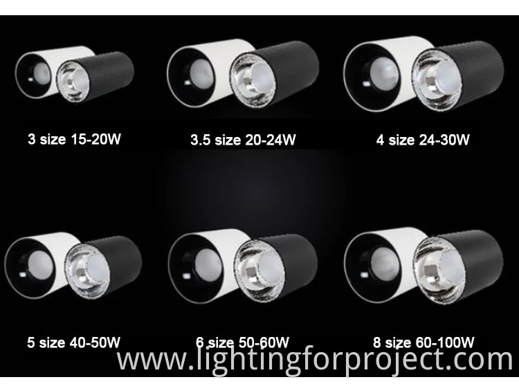 2022 New design led cob downlights recessed surface mounted downlight 24W for indoor lighting